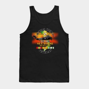 Vietnam Combat Vet - UH-34D Sea Horse w Vietnam Service Ribbons Tank Top